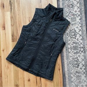Columbia Full Length Black Omniheat Puffer Vest Medium